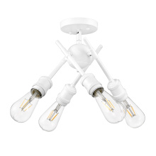 Golden 1945-SF WHT - Wry Lighting Axel 4-light Semi-Flush Mount in Matte White